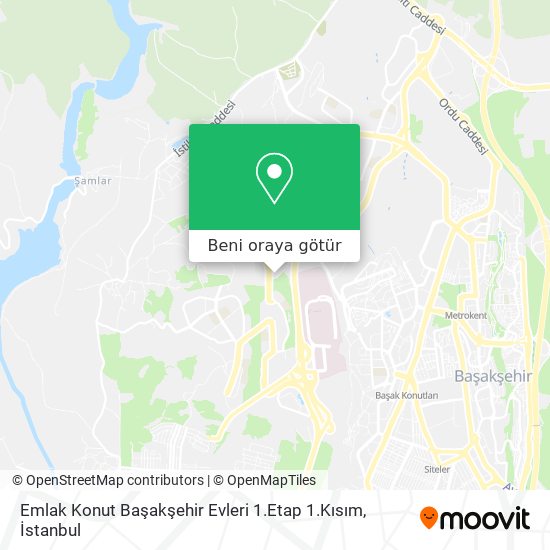 Emlak Konut Başakşehir Evleri 1.Etap 1.Kısım harita