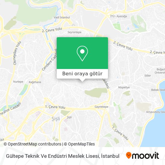 Gültepe Teknik Ve Endüstri Meslek Lisesi harita