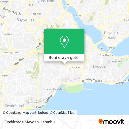 Fındıkzade Meydanı harita