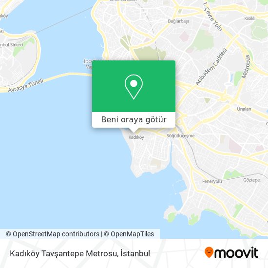 Kadıköy Tavşantepe Metrosu harita