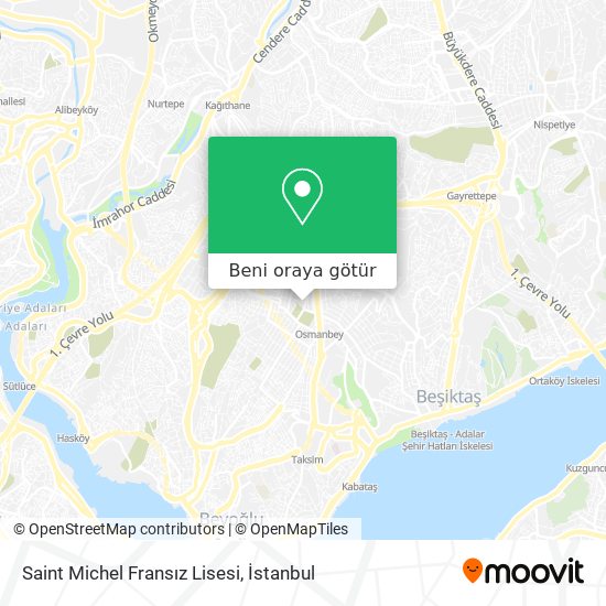 Saint Michel Fransız Lisesi harita