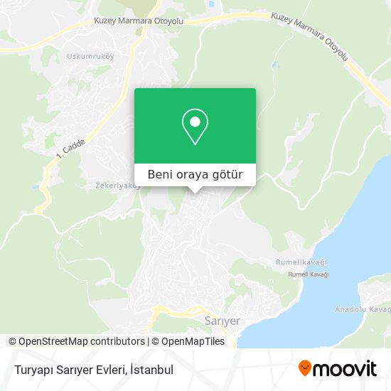 Turyapı Sarıyer Evleri harita