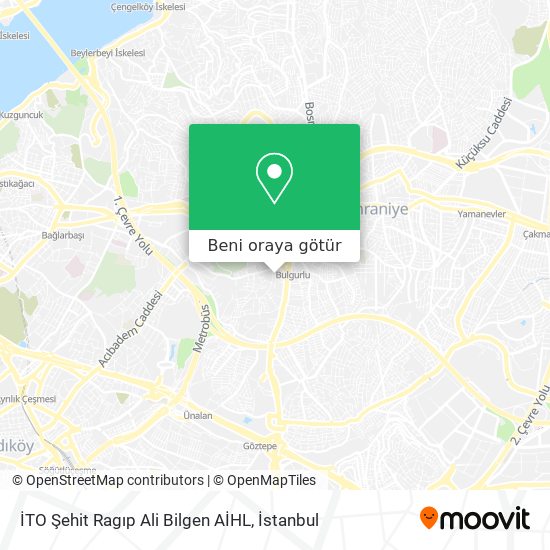İTO Şehit Ragıp Ali Bilgen AİHL harita