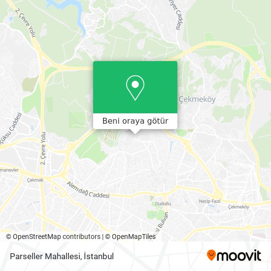 Parseller Mahallesi harita