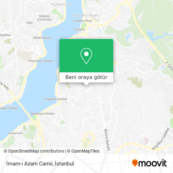 İmam-ı Azam Camii harita