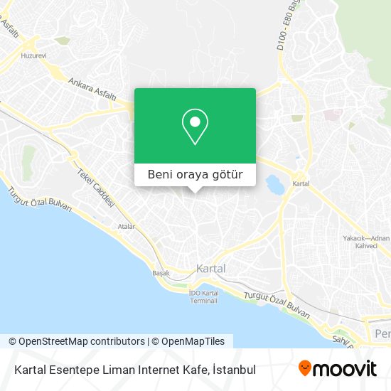 Kartal Esentepe Liman Internet Kafe harita