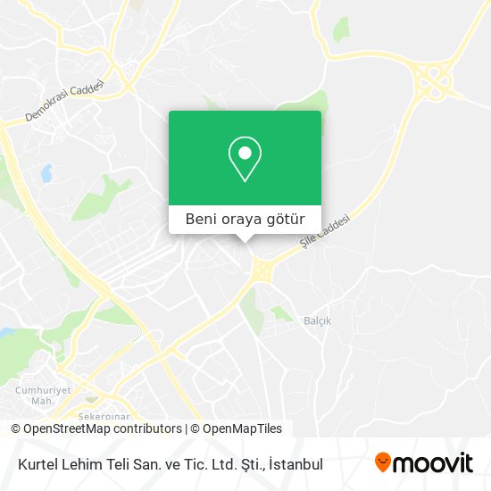 Kurtel Lehim Teli San. ve Tic. Ltd. Şti. harita