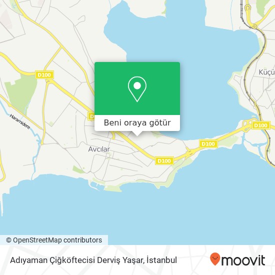 Adıyaman Çiğköftecisi Derviş Yaşar harita