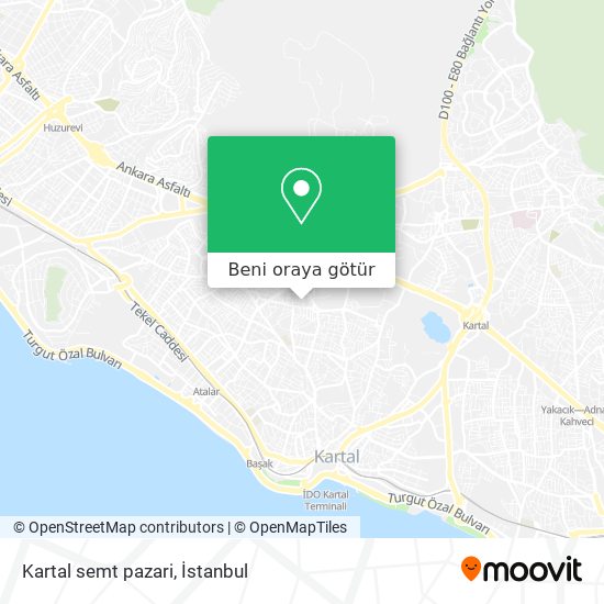 Kartal semt pazari harita