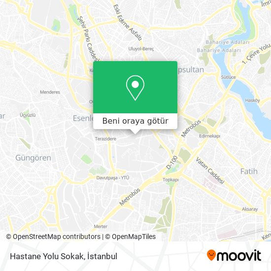 Hastane Yolu Sokak harita