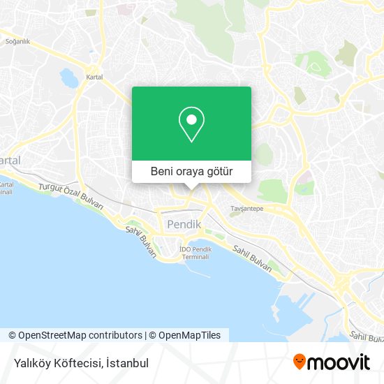 Yalıköy Köftecisi harita