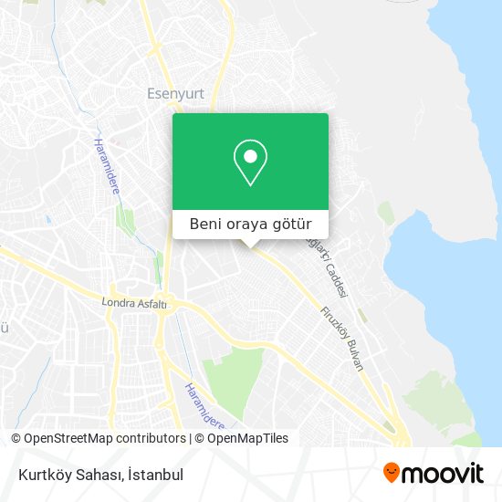 Kurtköy Sahası harita
