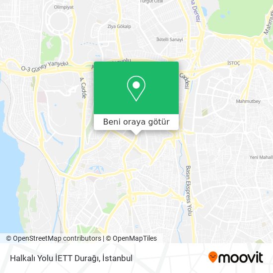 Halkalı Yolu İETT Durağı harita