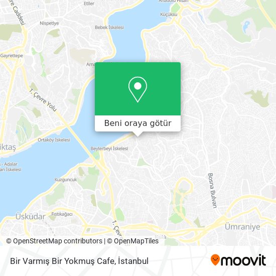 Bir Varmış Bir Yokmuş Cafe harita
