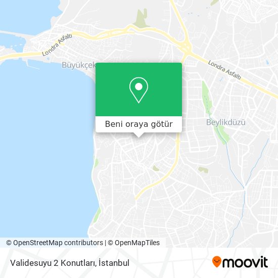 Validesuyu 2 Konutları harita