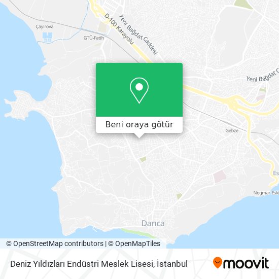 Deniz Yıldızları Endüstri Meslek Lisesi harita