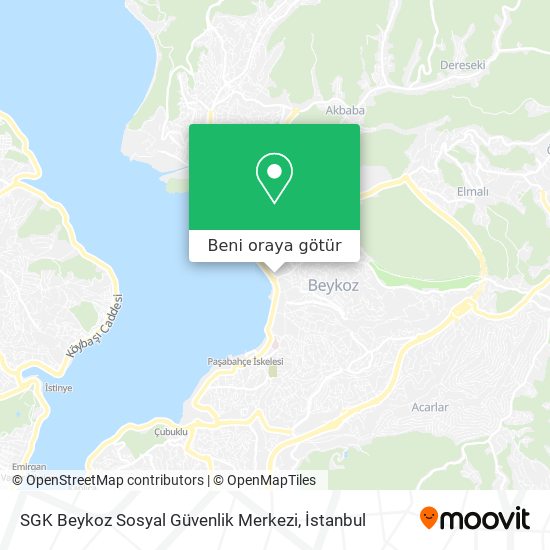 SGK Beykoz Sosyal Güvenlik Merkezi harita