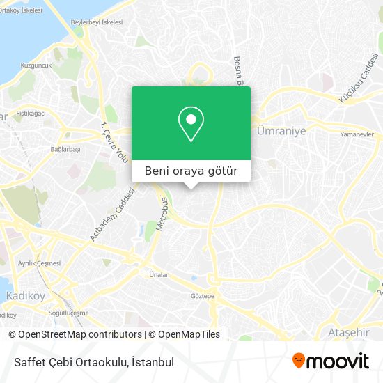 Saffet Çebi Ortaokulu harita