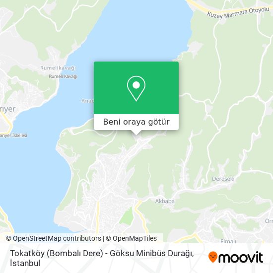 Tokatköy (Bombalı Dere) - Göksu Minibüs Durağı harita