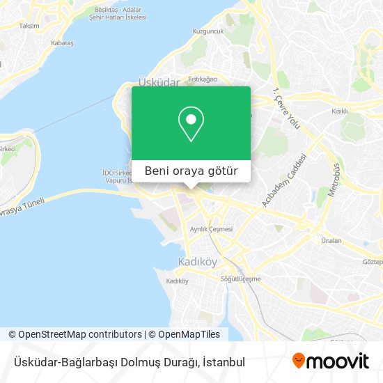 Üsküdar-Bağlarbaşı Dolmuş Durağı harita