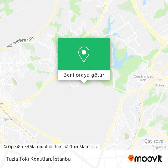 Tuzla Toki Konutları harita