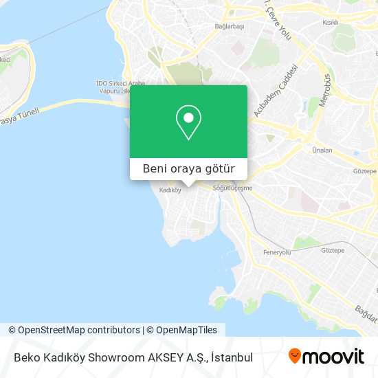 Beko Kadıköy Showroom AKSEY A.Ş. harita