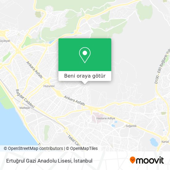 Ertuğrul Gazi Anadolu Lisesi harita