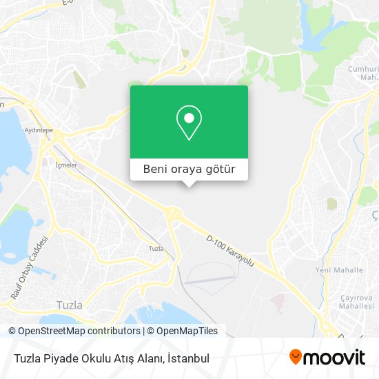 Tuzla Piyade Okulu Atış Alanı harita