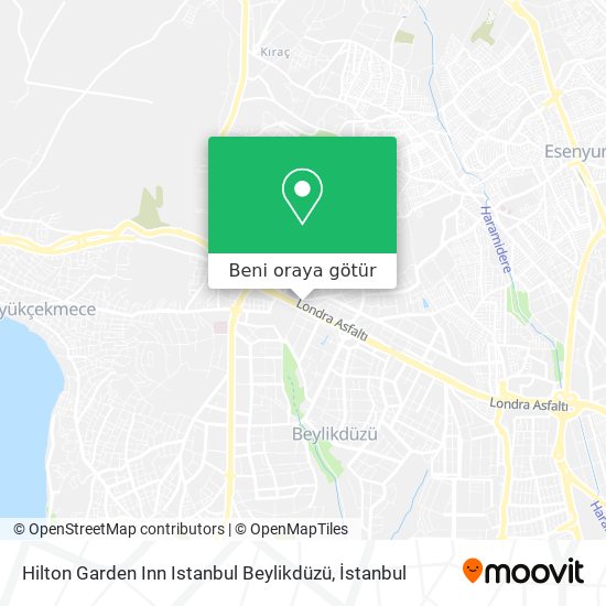 Hilton Garden Inn Istanbul Beylikdüzü harita