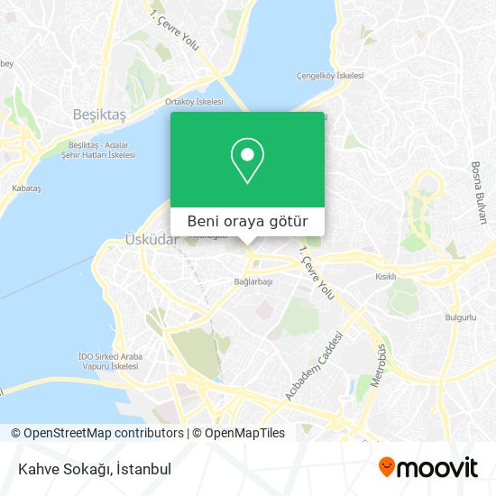 Kahve Sokağı harita