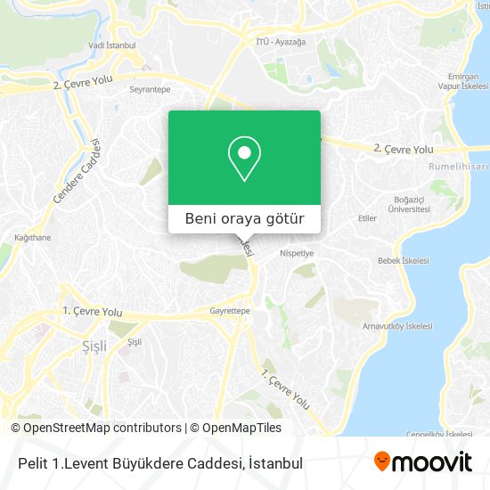 Pelit 1.Levent Büyükdere Caddesi harita