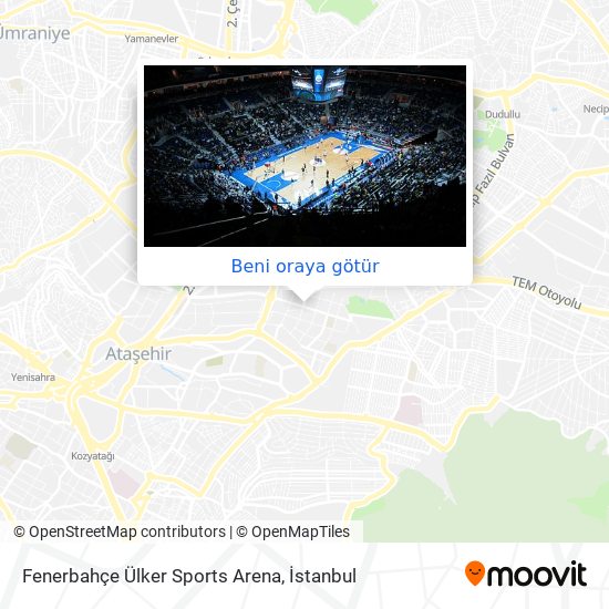 Fenerbahçe Ülker Sports Arena harita