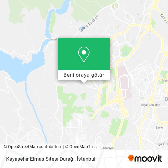 Kayaşehir Elmas Sitesi Durağı harita