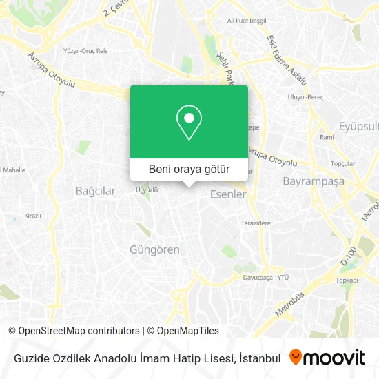 Guzide Ozdilek Anadolu İmam Hatip Lisesi harita