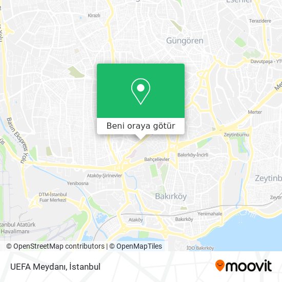 UEFA Meydanı harita