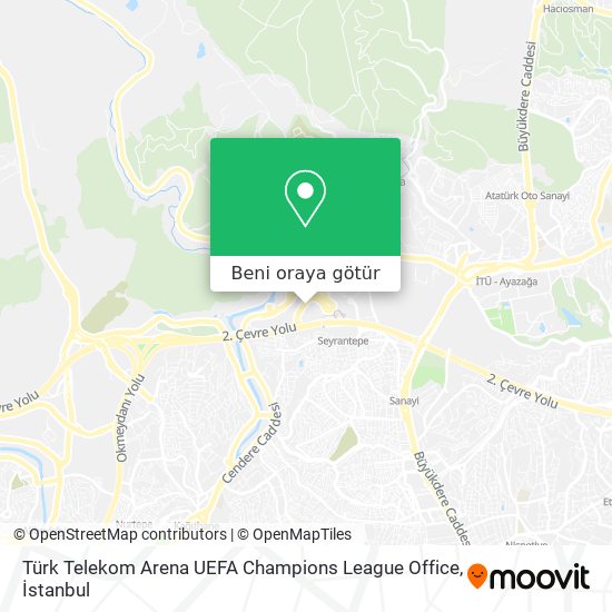 Türk Telekom Arena UEFA Champions League Office harita