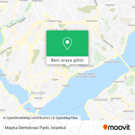 Maçka Demokrasi Parkı harita