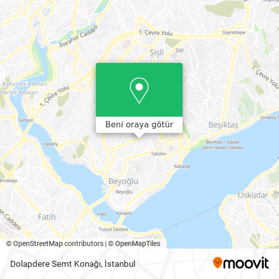 Dolapdere Semt Konağı harita
