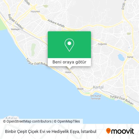 Binbir Çeşit Çiçek Evi ve Hediyelik Eşya harita