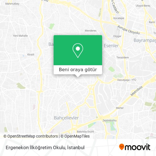 Ergenekon İlköğretim Okulu harita