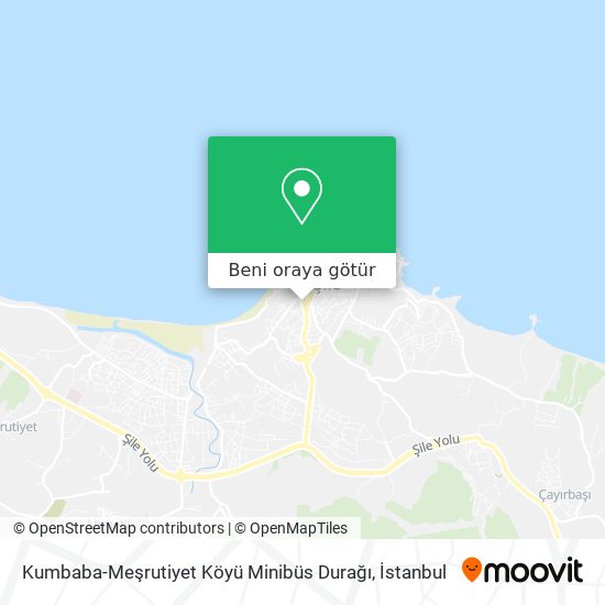 Kumbaba-Meşrutiyet Köyü Minibüs Durağı harita