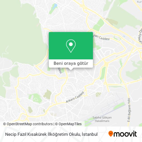 Necip Fazıl Kısakürek İlköğretim Okulu harita