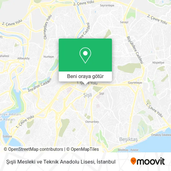 Şışli Mesleki ve Teknik Anadolu Lisesi harita