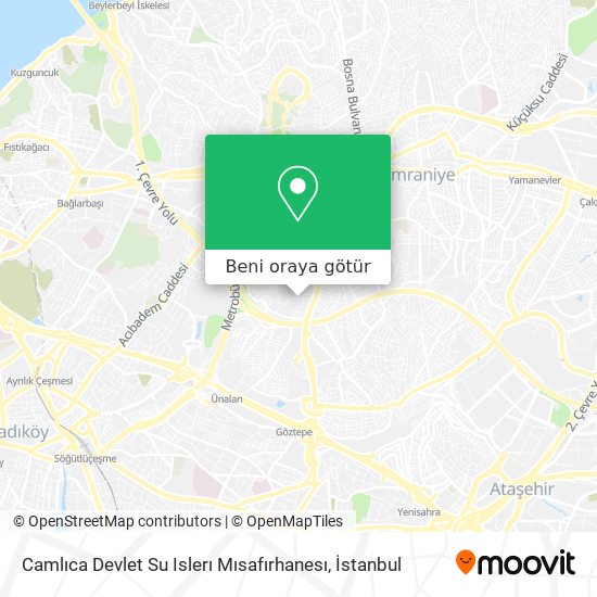Camlıca Devlet Su Islerı Mısafırhanesı harita