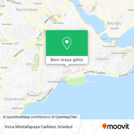 Koca Mustafapaşa Caddesi harita