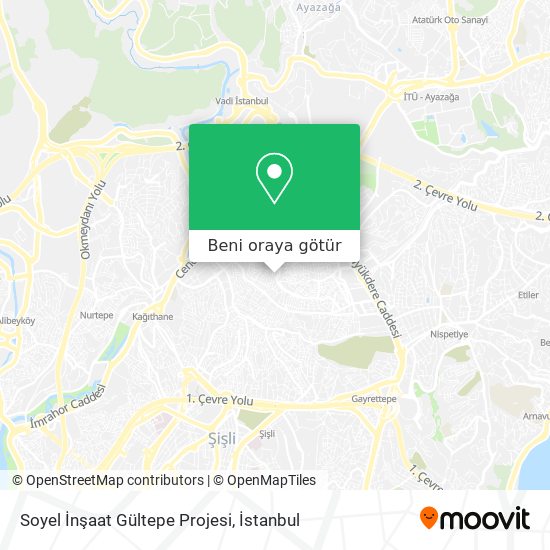 Soyel İnşaat Gültepe Projesi harita