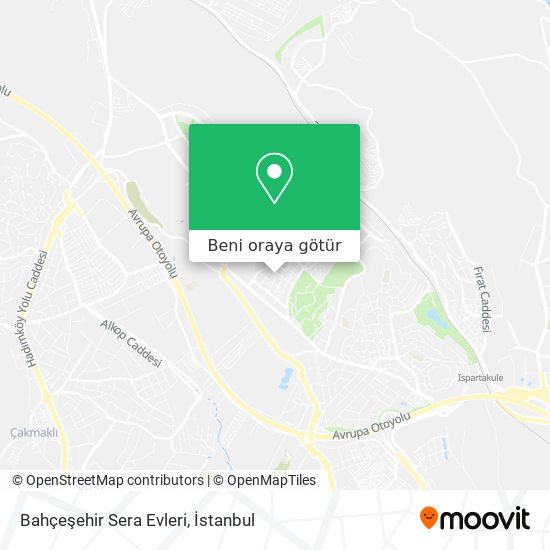 Bahçeşehir Sera Evleri harita