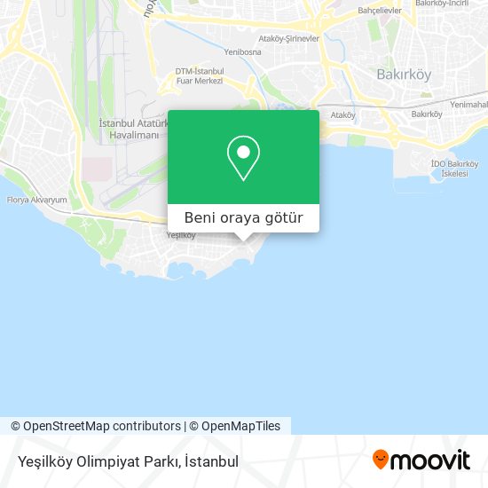 Yeşilköy Olimpiyat Parkı harita