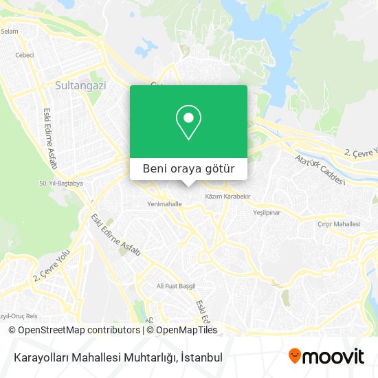 Karayolları Mahallesi Muhtarlığı harita