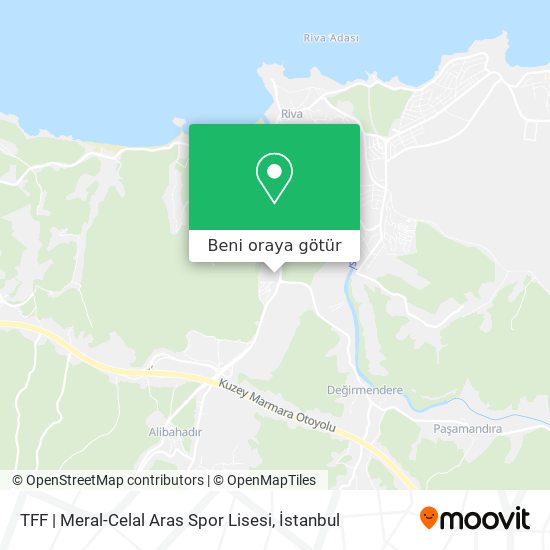 TFF | Meral-Celal Aras Spor Lisesi harita